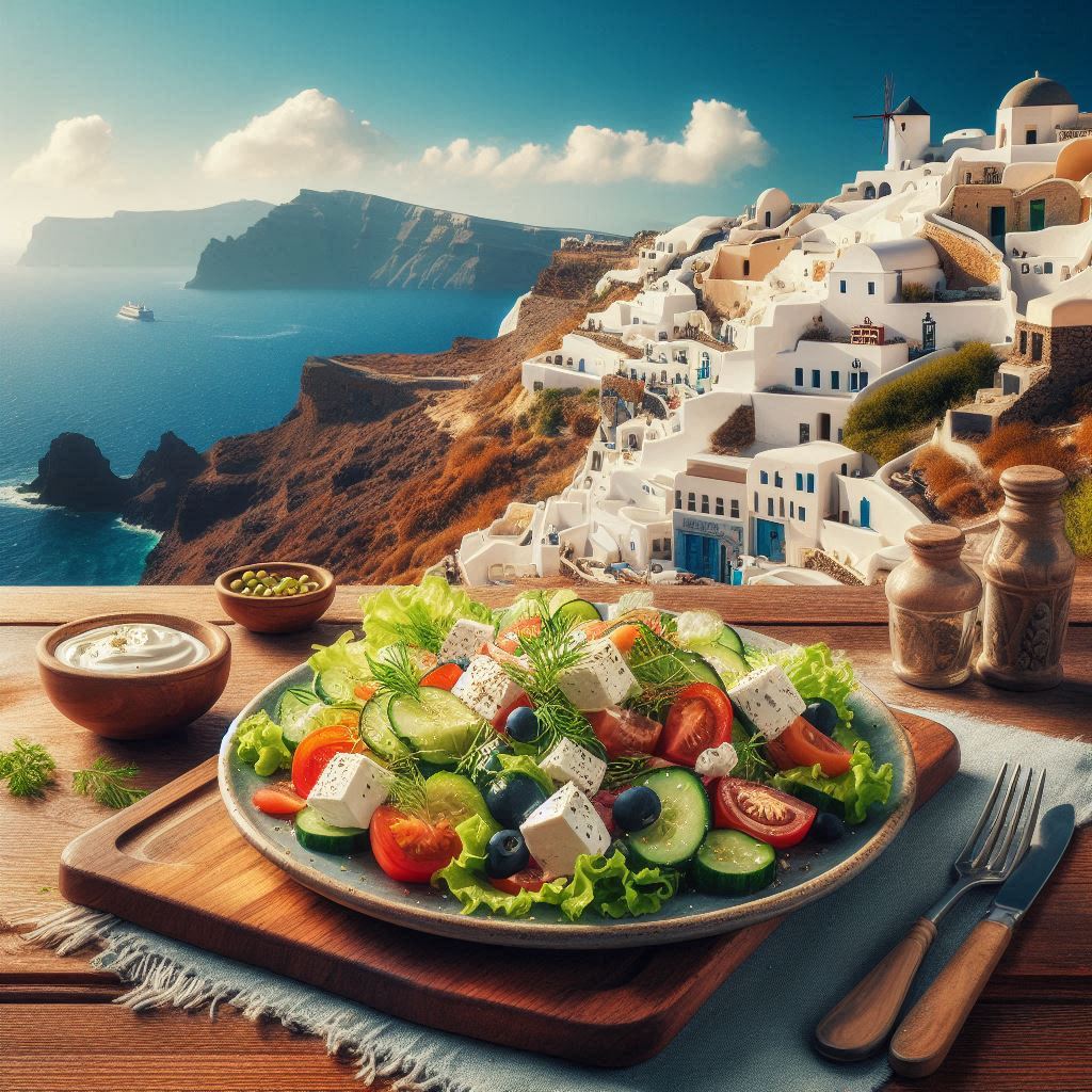 Traditional Greek salad