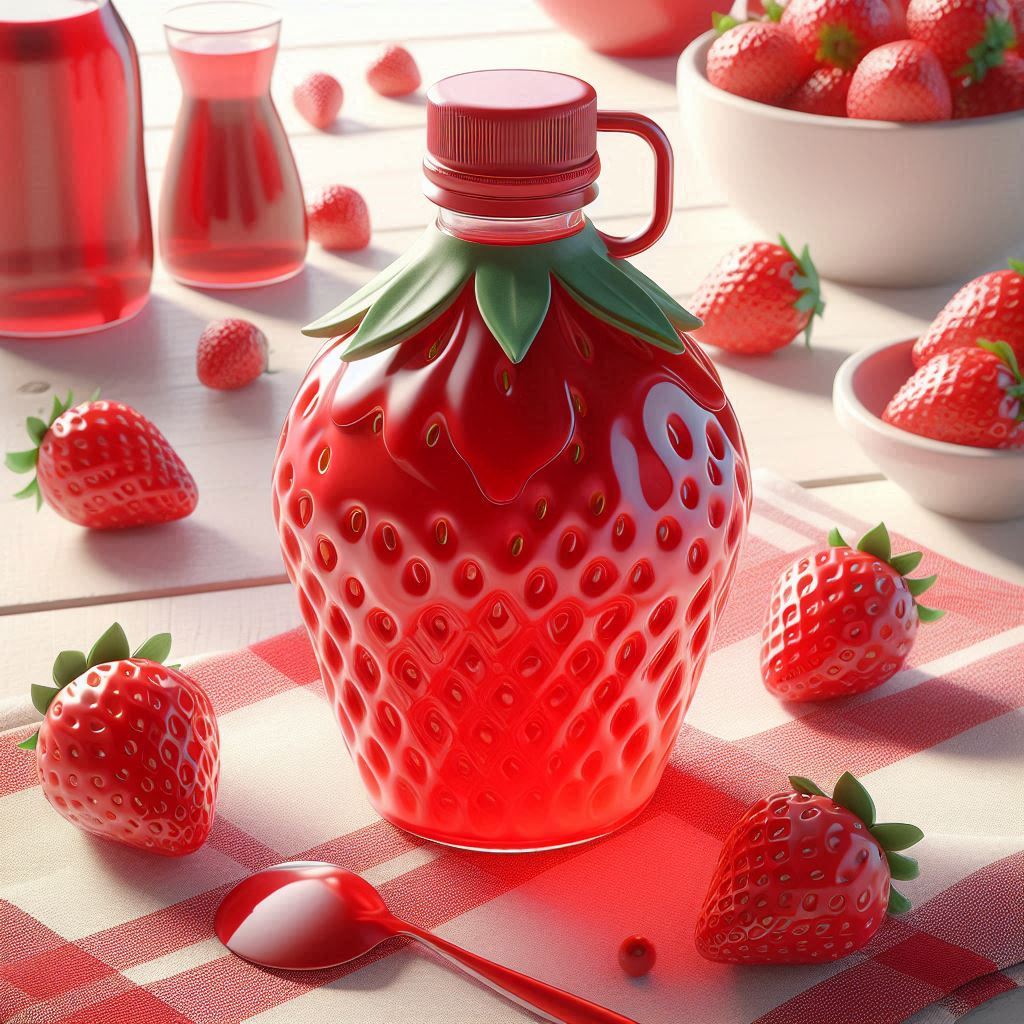 Easy homemade vitamin strawberry syrup