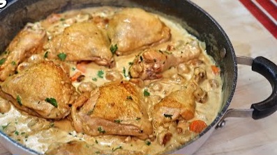 Fricassee de pui în stil vechi