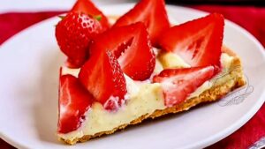 Tarte aux fraises et à la crème