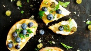 Toast à la myrtille